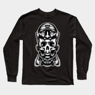 Face helmet Long Sleeve T-Shirt